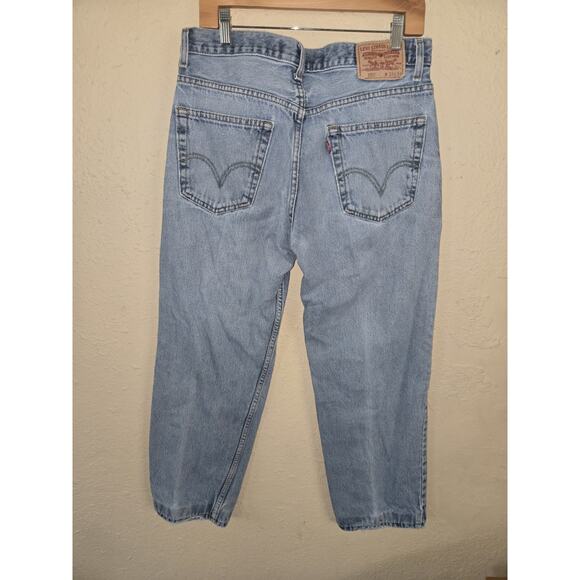 Levis 550 Mens Relaxed Fit Tapered Leg Light Jeans 100% Cotton, Size 33x34 - Picture 2 of 7